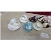Image 5 : Collection of Porcelain Teacups and Saucers, Various Patterns and Makers, Nine Sets