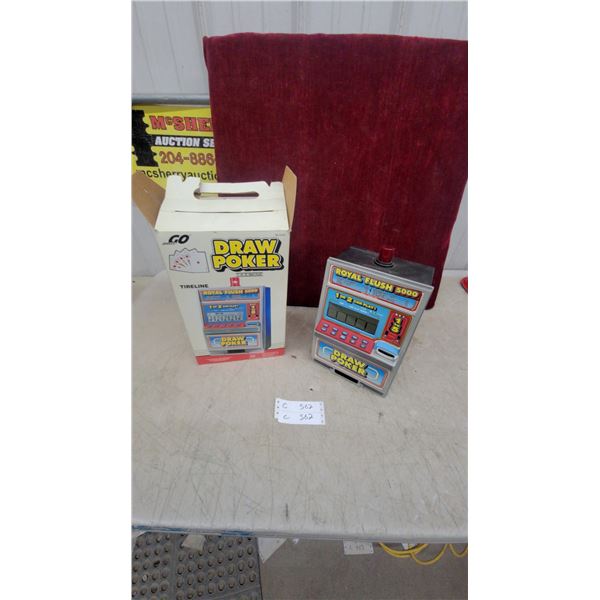 Go Tireline Royal Flush 5000 Draw Poker Electronic Game with Original Box