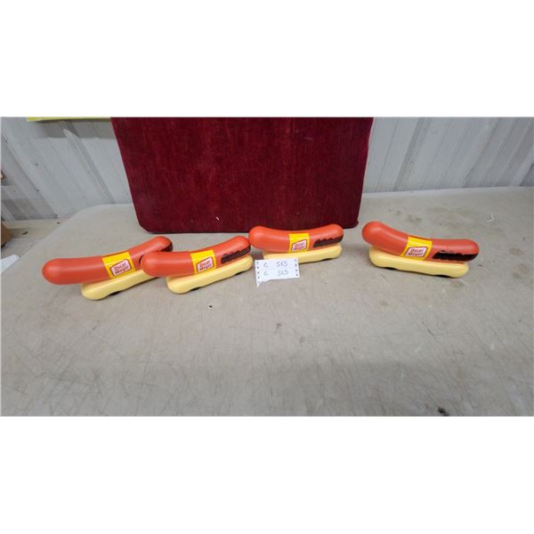 Oscar Mayer Wienermobile Plastic Toy Cars, Set of Four
