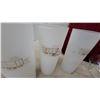 Image 3 : Vintage Frosted and Clear Drinking Glasses with Decorative Prints and Glass Pitcher
