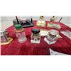 Image 4 : Vintage Desk Accessories Including Inkwells, Perpetual Calendars, Clock, and More