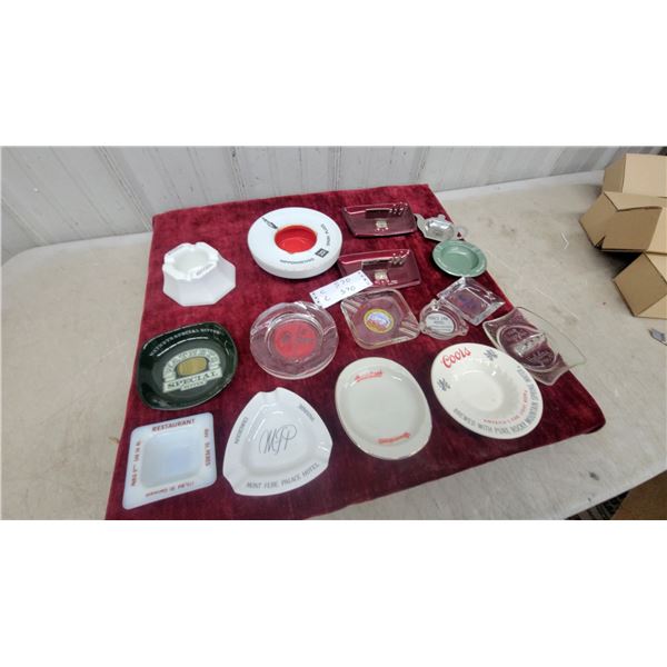 Collection of Vintage Advertising Ashtrays, Coors, Watney's, Holiday Inn, and More