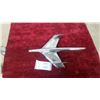 Image 2 : Vintage 55 Chev Belair Chrome Airplane Hood Ornament