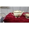 Image 4 : Royal Doulton Blue and Gold Floral Porcelain Sugar Bowl and teaCreamer Set Rolal Winton