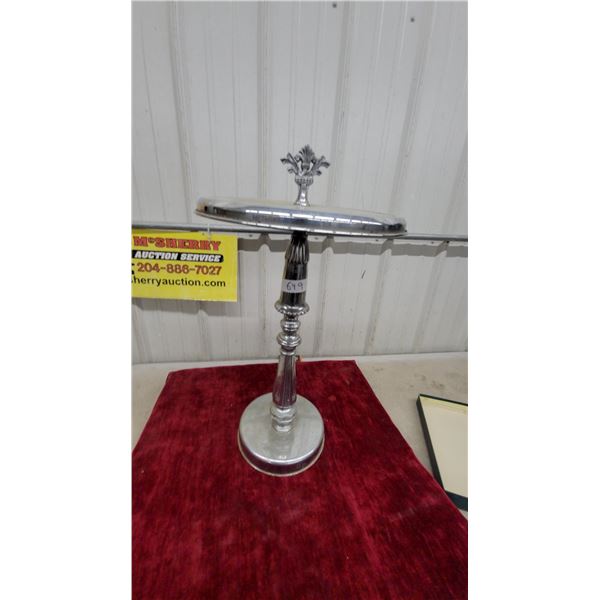 Chrome-Plated Pedestal Ashtray