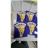 Image 3 : Lot of Nine Purple "Champs" Eblems on Felt with Colonel Sanders Graphic 9 x 13"
