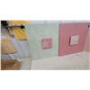 Image 4 : Three Decorative Engineered Wood Display Panels with Inset Design Samples 21 x 21"