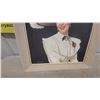 Image 4 : Framed Portrait Painting of Woman in White Hat and Dress, Signed Gullys 24 x 28"