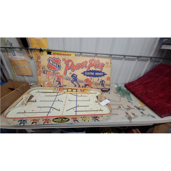 NHL Power Play Electric Hockey Game No. 540 by Eagle Toys with Original Box and Players