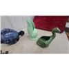 Image 5 : Vintage Asian Dragon Chalkware Wall Plaques, Ship Plaque, Ceramic Wall Pockets, and More