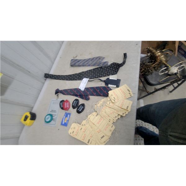 VIA Rail Canada Baggage Tags, Uniform Ties, CN Rail Keychains, and Promotional Items