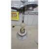 Image 3 : Vintage Chrome and Alabaster Smoking Stand with Integrated Clock and Lamp