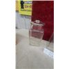 Image 4 : Set of Three Clear Glass with Silver-Tone Metal Lids