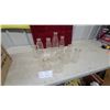 Image 1 : Collection of Vintage Clear Glass Milk Bottles, Various Sizes
