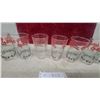 Image 3 : Set of Seven Vintage B/A Oil Showboat Promotional Drinking Glasses with Musical Notes