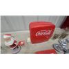 Image 2 : Vintage Drink Coca-Cola Toy Coke Bottle Dispenser Santa Figurines, Glasses, Reel to Reel, and More