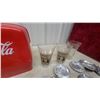 Image 7 : Vintage Drink Coca-Cola Toy Coke Bottle Dispenser Santa Figurines, Glasses, Reel to Reel, and More