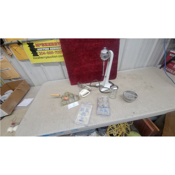 Hamilton Beach No. 10 Vintage Milkshake Mixer, Hand Mixer, and More