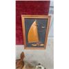 Image 2 : Wooden Fish Sculpture, Sailboat Wall Art, Barometer, Figurines, and More