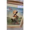 Image 2 : Framed Print "A Little Help Please!" By a. Lenz, Golfer Clown at Hole 13 14 x 18"