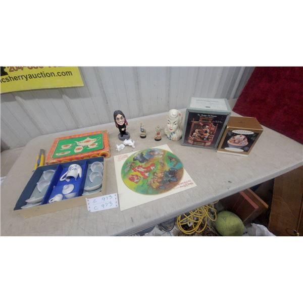 Miniature Porcelain Tea Sets, Walt Disney the Fox and the Hound Picture Disc, and More