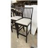 Image 2 : Counter Height Dining Table 47 x 31-1/2 x 41-1/2 with Four Upholstered Bar Stools