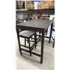 Image 4 : Counter Height Dining Table 47 x 31-1/2 x 41-1/2 with Four Upholstered Bar Stools