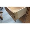 Image 3 : Mid-Century Modern Nine-Drawer Wooden Dresser with Brass Handles 54 x 16 x 32
