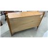 Image 6 : Canadel Solid Wood Sideboard with Ribbed Glass Doors and Three Drawers 52 x 15-1/2 x 31-1/2