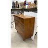 Image 2 : Mid-Century Modern Walnut Five-Drawer Highboy Dresser with Tapered Legs 41 x 19 x 42