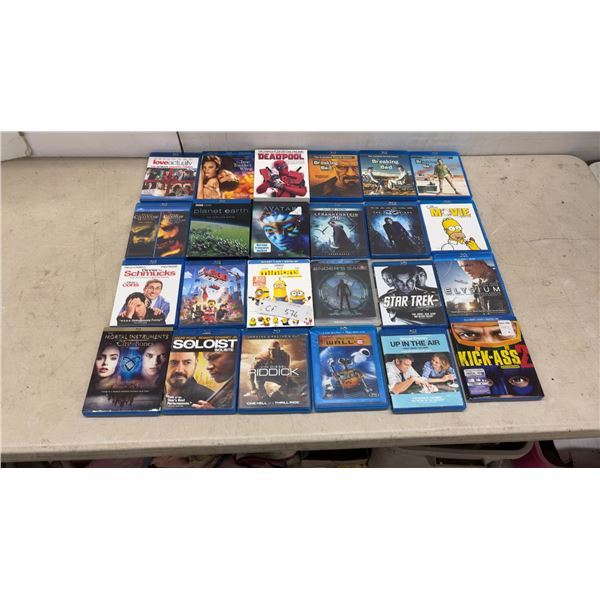 Collection of Blu-Ray Movies Including Breaking Bad Seasons and More