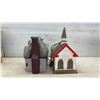 Image 5 : Two Ceramic Bird Houses with Original Boxes