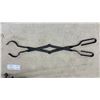 Image 2 : Wrought Iron Fireplace Tool Set with Stand, Tongs, Shovel, Brush, and Poker
