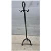 Image 4 : Wrought Iron Fireplace Tool Set with Stand, Tongs, Shovel, Brush, and Poker