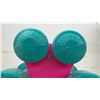 Image 3 : Three-Pair Dumbbell Set with Stand, 1 Pound, 3 Pound, and 5 Pound Weights