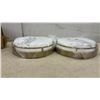 Image 2 : 13" Dimmable Double Ring LED Ceiling Light 3-CCT Switchable Gold Finish 2-Pack