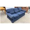 Image 3 : Blue Three-Seat Sofa 88 x 35 x 38