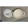 Image 6 : Copper Chef 12" Square Griddle and White Enameled Cast Iron Dutch Oven with Lid