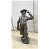Image 2 : Vintage Bronze Golfer Statue, Copper Cat Sculpture, Brass Bell, and More