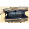 Image 3 : Mexican Tooled Leather Suitcase with Aztec Calendar Design and Leather Messenger Bag