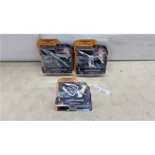 Mattel Disney Pixar Lightyear Hyperspeed Series XL Spacecraft Toys, Set of 3