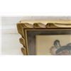 Image 6 : Pair of Framed Native American Children Needlepoint Cross-Stitch Portraits, 9 1/2 x 9 1/2"
