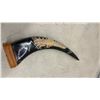 Image 7 : Carved Horn Sailing Ship Model 14" Tall & Decorative Horn 14" Tall