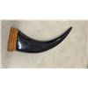 Image 8 : Carved Horn Sailing Ship Model 14" Tall & Decorative Horn 14" Tall