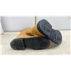 Image 2 : On Guard Tan Leather Lace-Up Work Boots with Black Rubber Soles, Sz 6