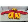 Image 1 : Mustang the Floater Personal Flotation Device Jacket in Red and Yellow, Sz L