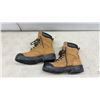 Image 5 : Workload Tan Leather Steel Toe Work Boots with Oil-Resistant Soles, Sz 7