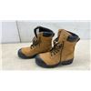 Image 7 : Workload Tan Leather Steel Toe Work Boots with Oil-Resistant Soles, Sz 7
