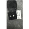 Image 1 : Princess Cut Simulated Diamond Stud Earrings, 0.8 Carat Each, 925 Sterling Silver