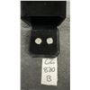 Image 1 : 1.0 Carat Each Simulated Diamond CZ Halo Stud Earrings in 925 Sterling Silver with White Gold